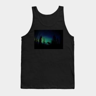 Moose with Northern Lights Tank Top